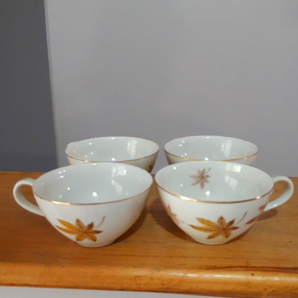 Fall/Autumn Leaves China Cups